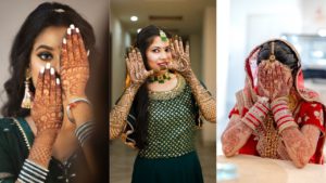 15 Mehndi Poses to Elevate Your Wedding Album, mehndi poses for wedding album, mehndi poses